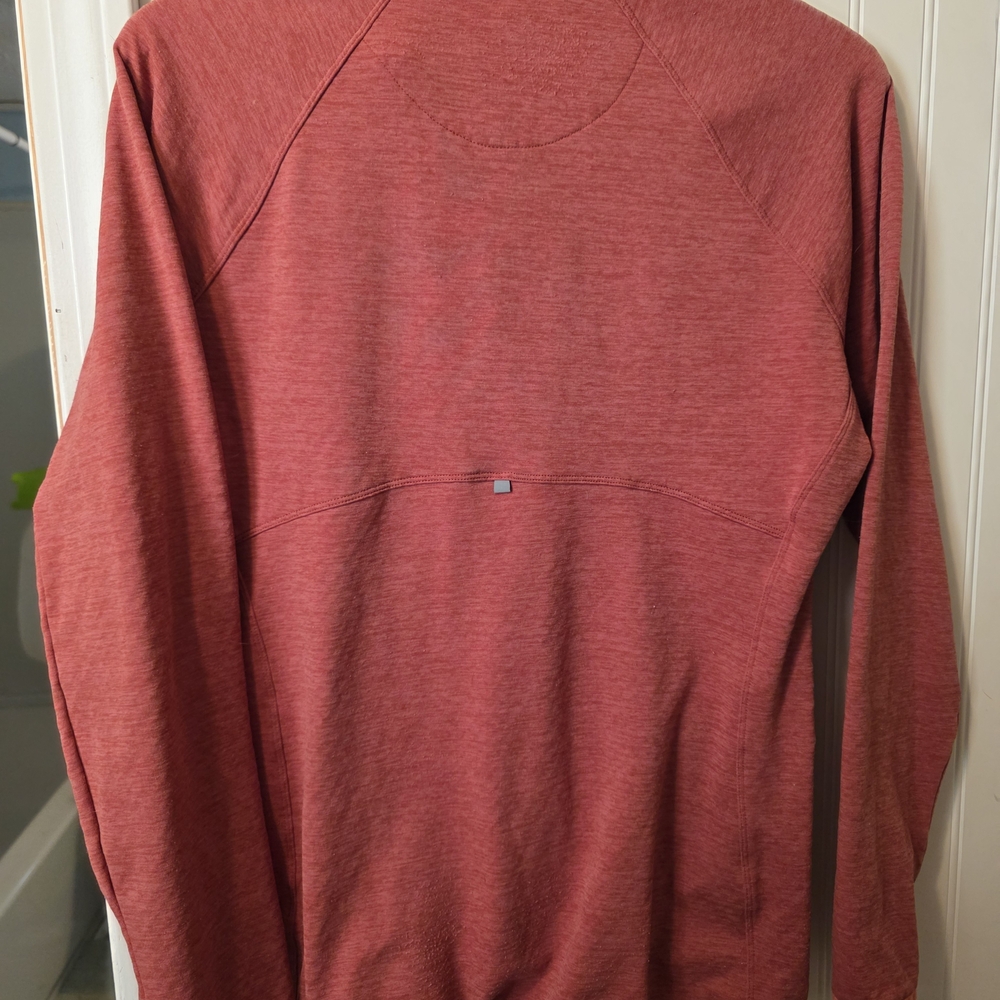 Red Quarter-Zip Pullover Large - Picture 3 of 3